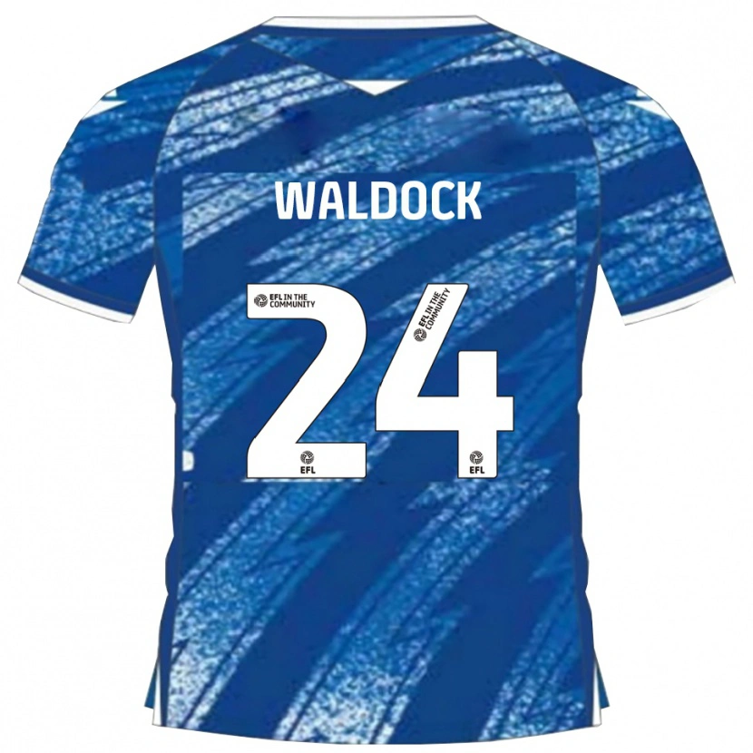 Danxen Hombre Camiseta Harry Waldock #24 Azul Blanco 1ª Equipación 2025/26 La Camisa