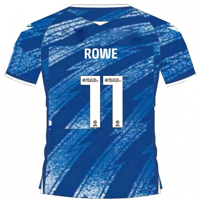 Danxen Hombre Camiseta Aaron Rowe #11 Azul Blanco 1ª Equipación 2025/26 La Camisa