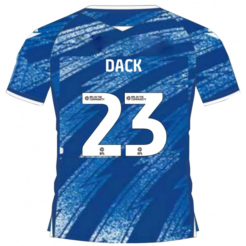 Danxen Hombre Camiseta Bradley Dack #23 Azul Blanco 1ª Equipación 2025/26 La Camisa