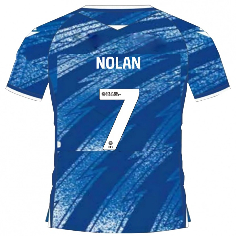 Danxen Hombre Camiseta Jack Nolan #7 Azul Blanco 1ª Equipación 2025/26 La Camisa