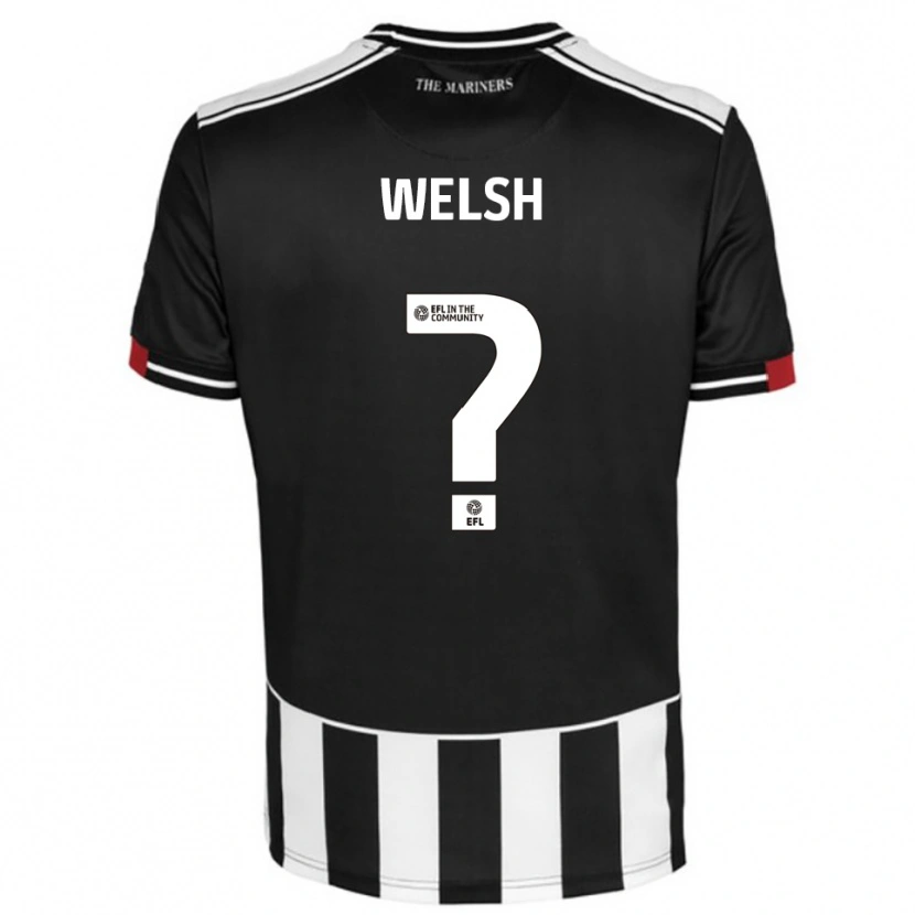 Danxen Hombre Camiseta Pariss Welsh #0 Negro Blanco Rojo 1ª Equipación 2025/26 La Camisa