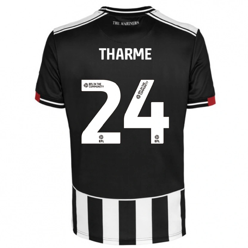 Danxen Hombre Camiseta Doug Tharme #24 Negro Blanco Rojo 1ª Equipación 2025/26 La Camisa