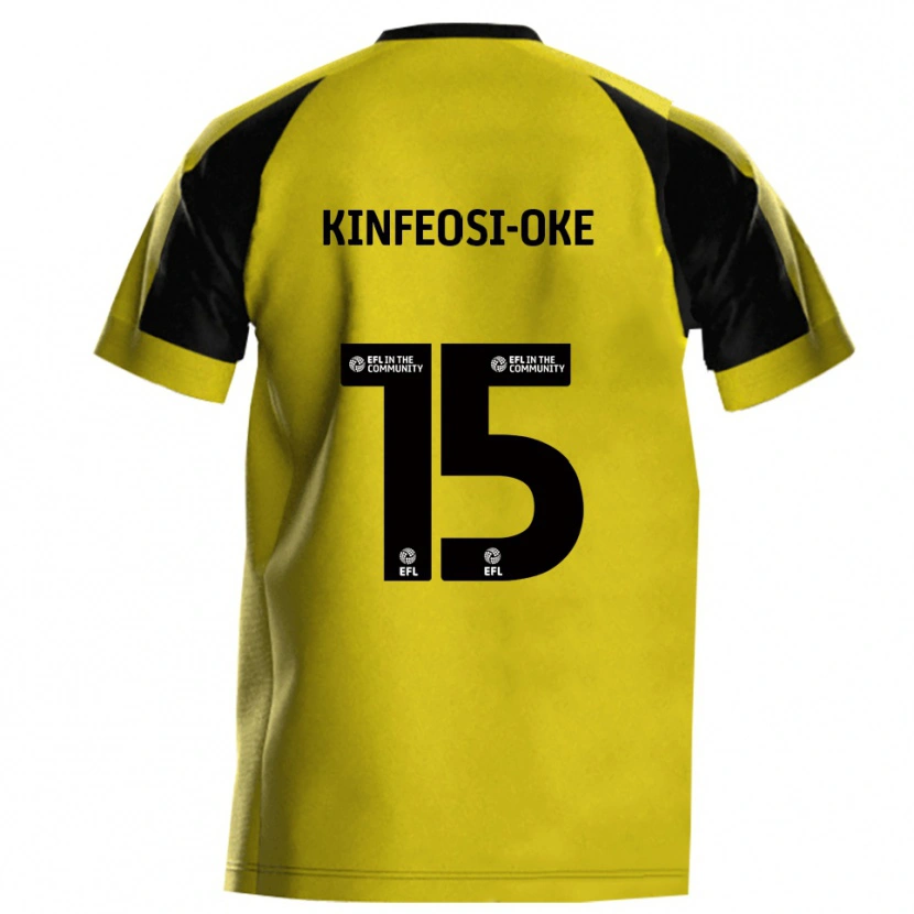 Danxen Hombre Camiseta Tioluwanimofe Kinfeosi-Oke #15 Amarillo Gris 1ª Equipación 2025/26 La Camisa