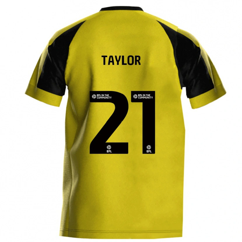 Danxen Hombre Camiseta Ellis Taylor #21 Amarillo Gris 1ª Equipación 2025/26 La Camisa