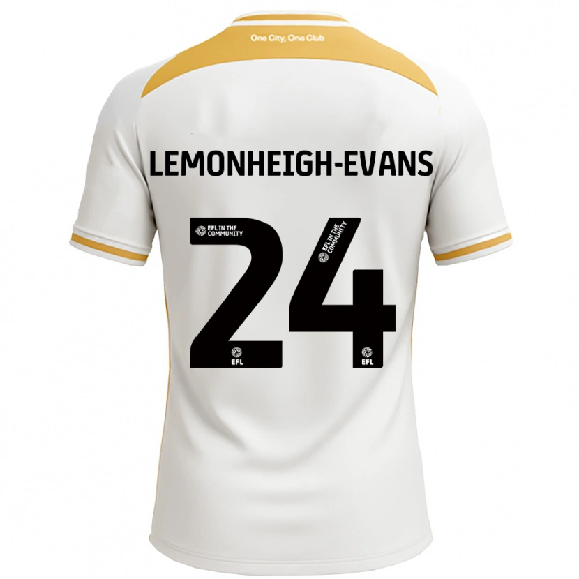Danxen Hombre Camiseta Connor Lemonheigh-Evans #24 Blanco Dorado 1ª Equipación 2025/26 La Camisa
