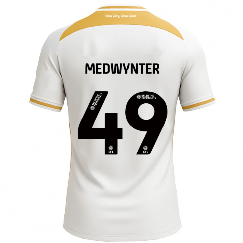 Danxen Hombre Camiseta Chase Medwynter #49 Blanco Dorado 1ª Equipación 2025/26 La Camisa