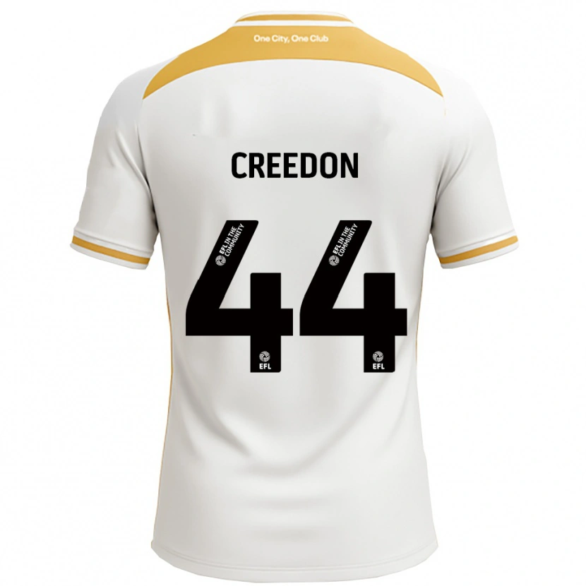 Danxen Hombre Camiseta Erin Creedon #44 Blanco Dorado 1ª Equipación 2025/26 La Camisa