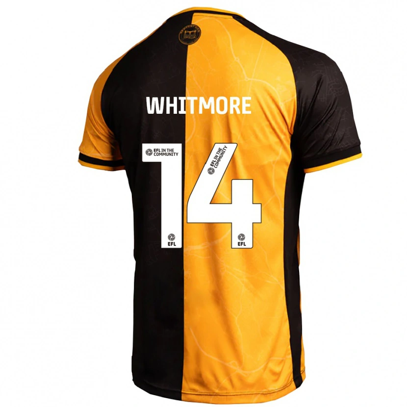 Danxen Hombre Camiseta Kai Whitmore #14 Amarillo Negro 1ª Equipación 2025/26 La Camisa