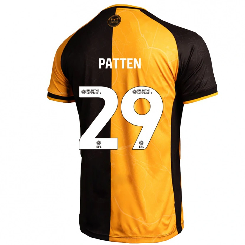 Danxen Hombre Camiseta Keenan Patten #29 Amarillo Negro 1ª Equipación 2025/26 La Camisa