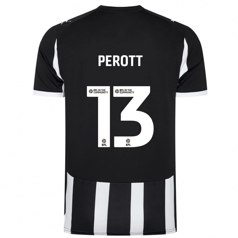 Danxen Hombre Camiseta Milai Perott #13 Blanco Negro 1ª Equipación 2025/26 La Camisa