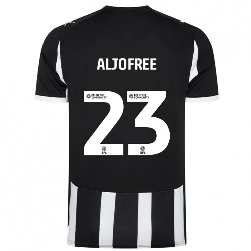 Danxen Hombre Camiseta Sonny Aljofree #23 Blanco Negro 1ª Equipación 2025/26 La Camisa