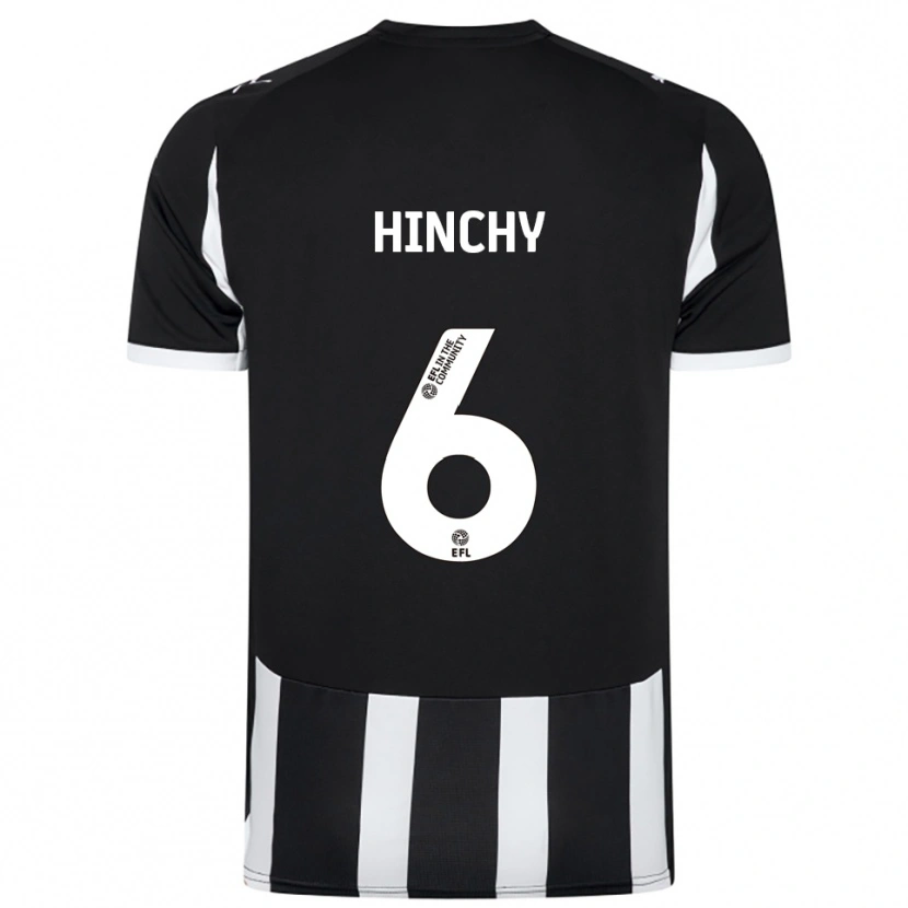 Danxen Hombre Camiseta Jack Hinchy #6 Blanco Negro 1ª Equipación 2025/26 La Camisa