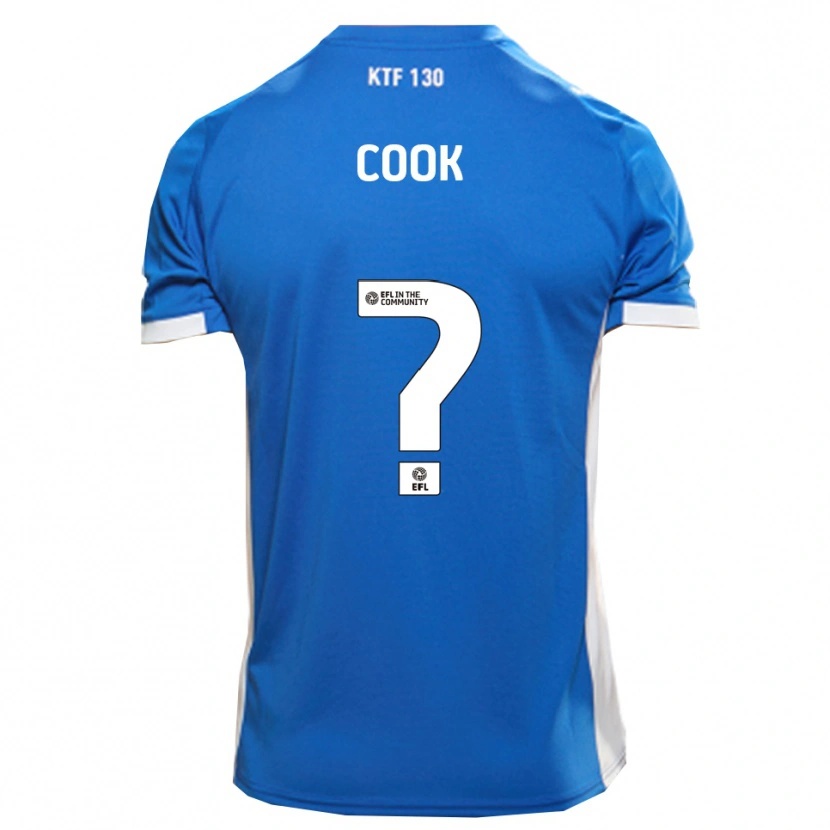 Danxen Hombre Camiseta Cook #0 Azul Blanco 1ª Equipación 2025/26 La Camisa