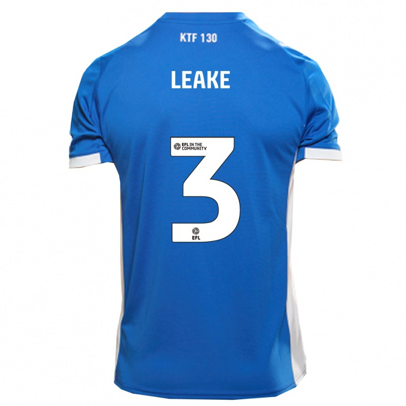 Danxen Hombre Camiseta Jake Leake #3 Azul Blanco 1ª Equipación 2025/26 La Camisa