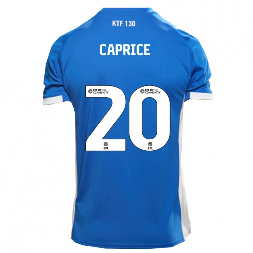 Danxen Hombre Camiseta Jake Caprice #20 Azul Blanco 1ª Equipación 2025/26 La Camisa