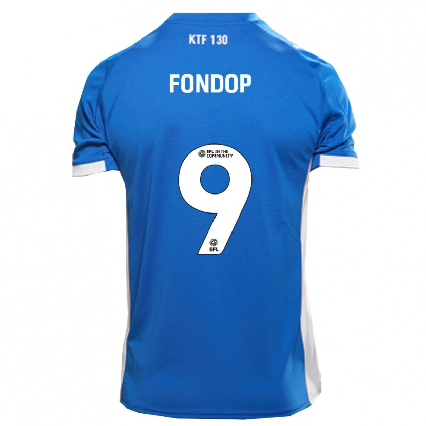 Danxen Hombre Camiseta Mike Fondop #9 Azul Blanco 1ª Equipación 2025/26 La Camisa