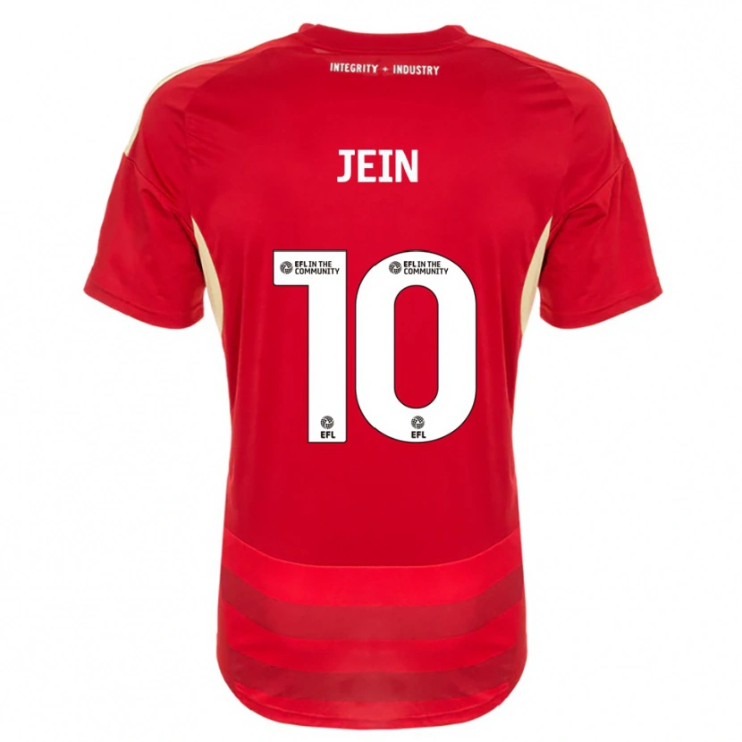 Danxen Hombre Camiseta Shaunna Jein #10 Rojo Blanco 1ª Equipación 2025/26 La Camisa