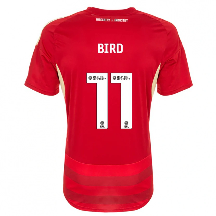Danxen Hombre Camiseta Jay Bird #11 Rojo Blanco 1ª Equipación 2025/26 La Camisa