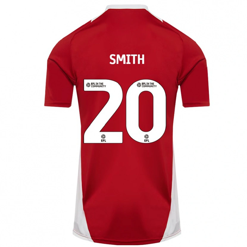 Danxen Hombre Camiseta Jessica Smith #20 Rojo Blanco Dorado 1ª Equipación 2025/26 La Camisa