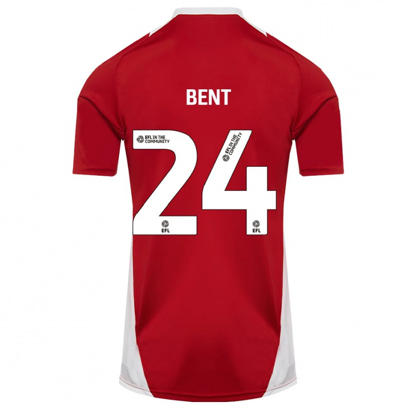 Danxen Hombre Camiseta Steph Bent #24 Rojo Blanco Dorado 1ª Equipación 2025/26 La Camisa