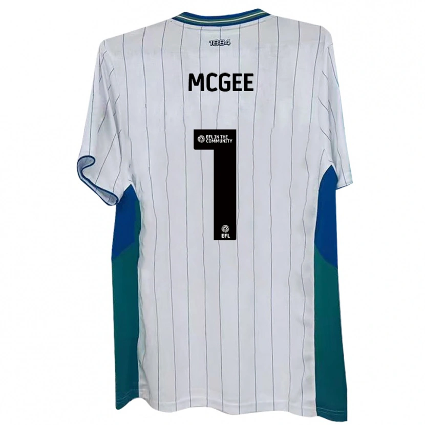 Danxen Hombre Camiseta Luke Mcgee #1 Blanco Verde Azul 1ª Equipación 2025/26 La Camisa