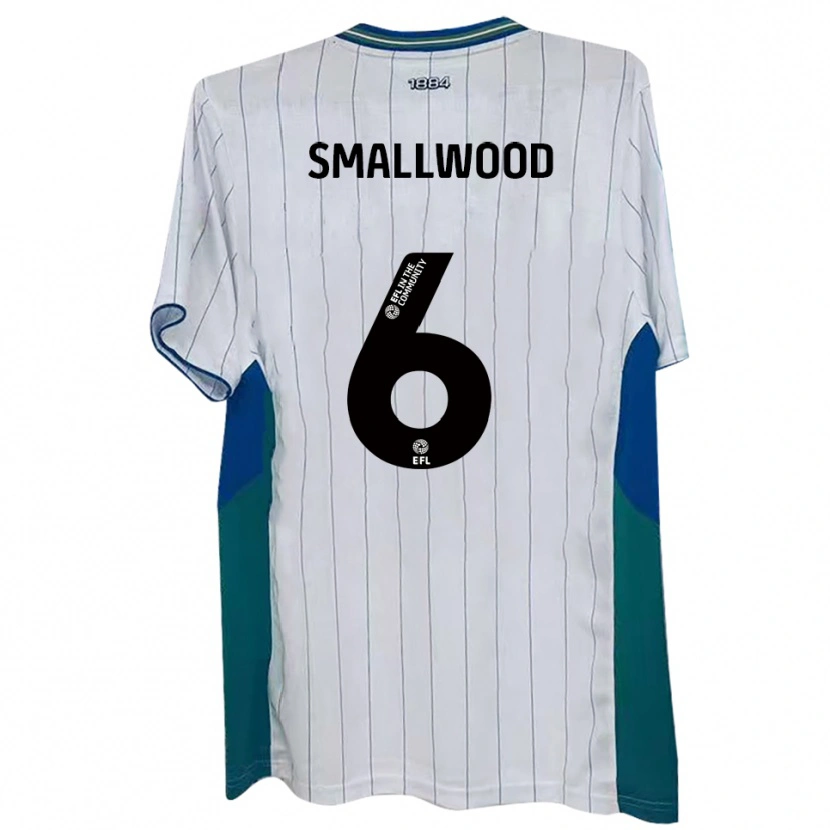 Danxen Hombre Camiseta Richard Smallwood #6 Blanco Verde Azul 1ª Equipación 2025/26 La Camisa