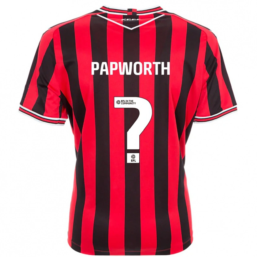 Danxen Hombre Camiseta Imogen Papworth #0 Rojo Negro 1ª Equipación 2025/26 La Camisa
