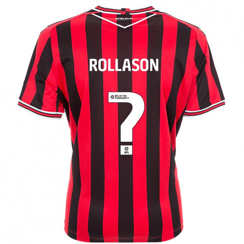 Danxen Hombre Camiseta Amy Rollason #0 Rojo Negro 1ª Equipación 2025/26 La Camisa