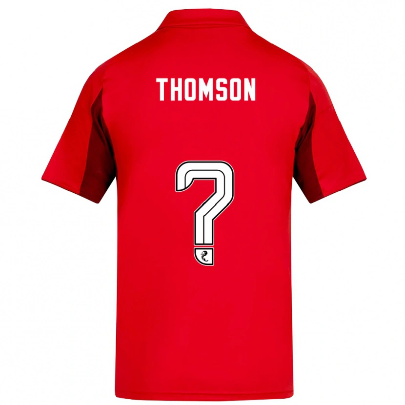 Danxen Hombre Camiseta Ethan Thomson #0 Rojo Borgoña 1ª Equipación 2025/26 La Camisa