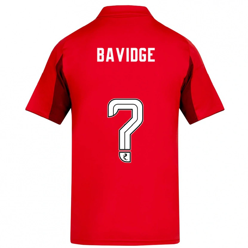 Danxen Hombre Camiseta Alfie Bavidge #0 Rojo Borgoña 1ª Equipación 2025/26 La Camisa