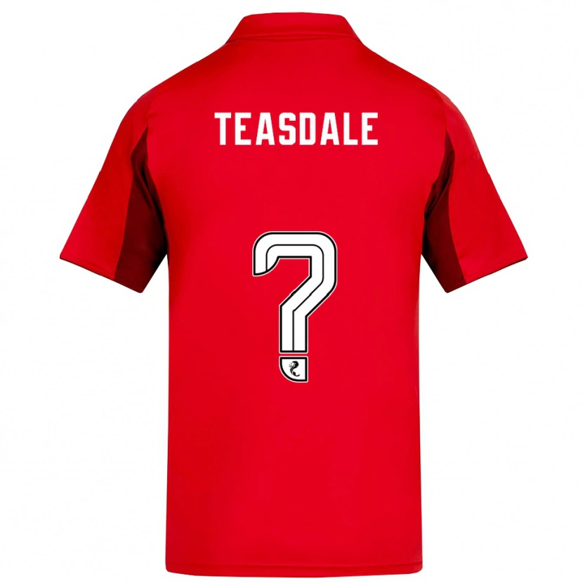 Danxen Hombre Camiseta Joseph Teasdale #0 Rojo Borgoña 1ª Equipación 2025/26 La Camisa