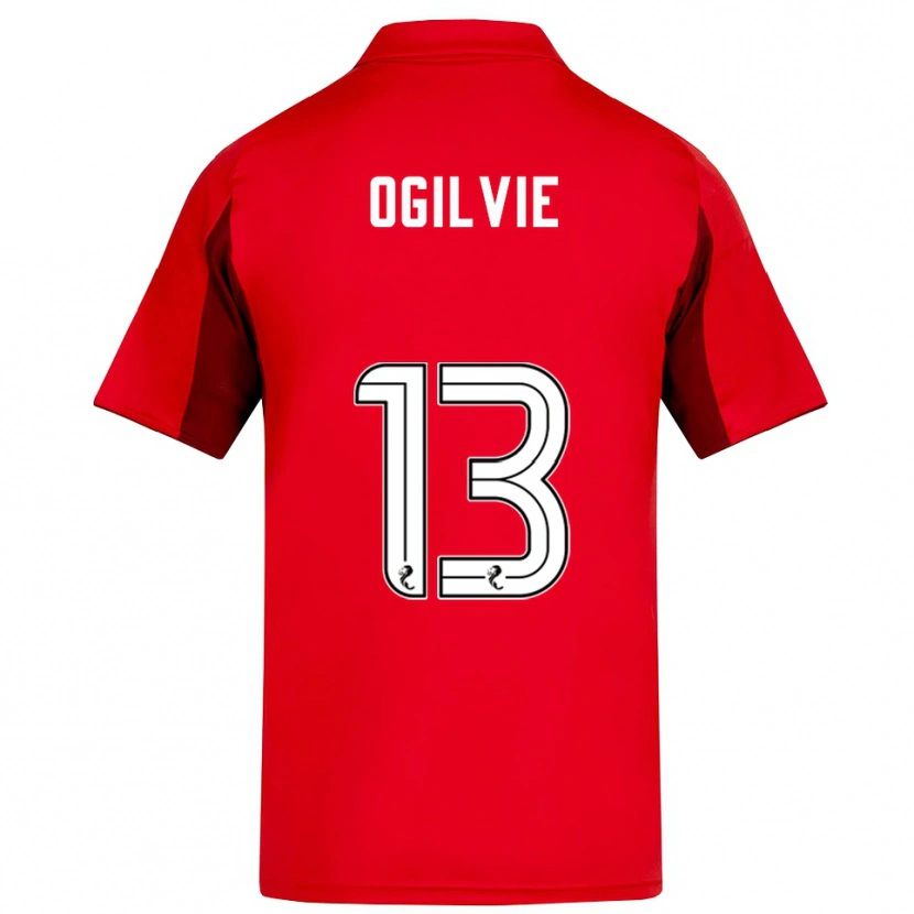 Danxen Hombre Camiseta Francesca Ogilvie #13 Rojo Borgoña 1ª Equipación 2025/26 La Camisa
