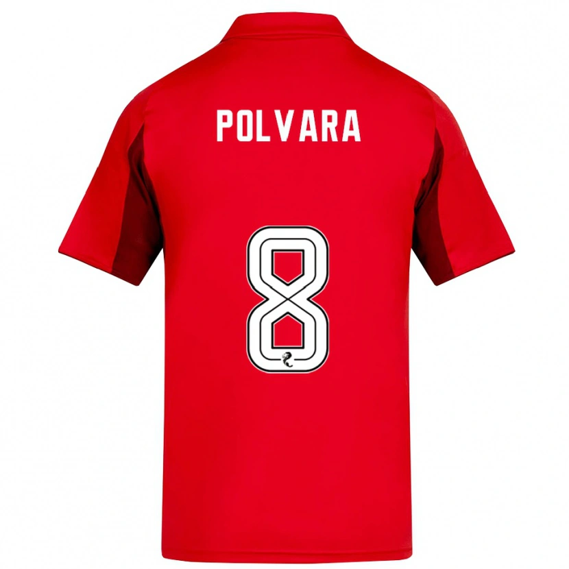 Danxen Hombre Camiseta Dante Polvara #8 Rojo Borgoña 1ª Equipación 2025/26 La Camisa