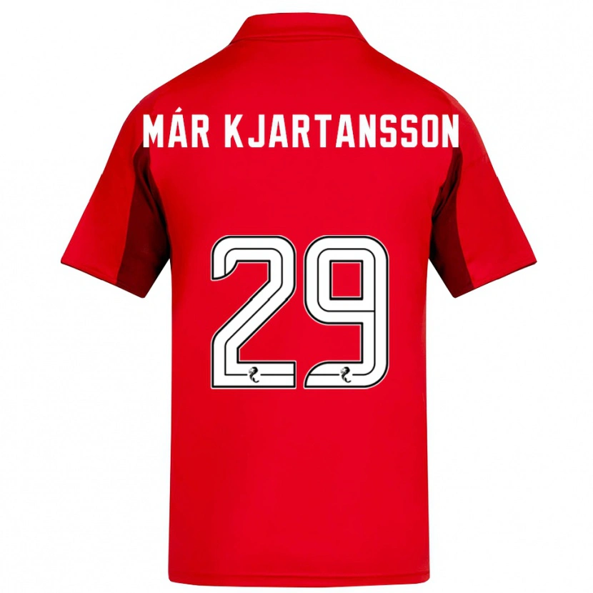 Danxen Hombre Camiseta Kjartan Már Kjartansson #29 Rojo Borgoña 1ª Equipación 2025/26 La Camisa