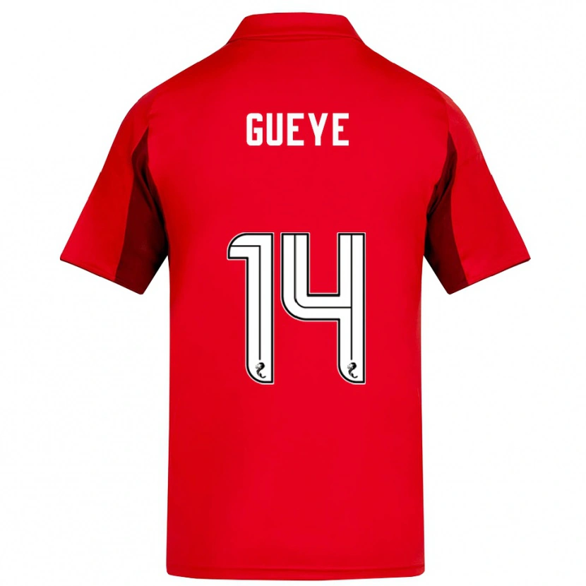 Danxen Hombre Camiseta Pape Habib Gueye #14 Rojo Borgoña 1ª Equipación 2025/26 La Camisa