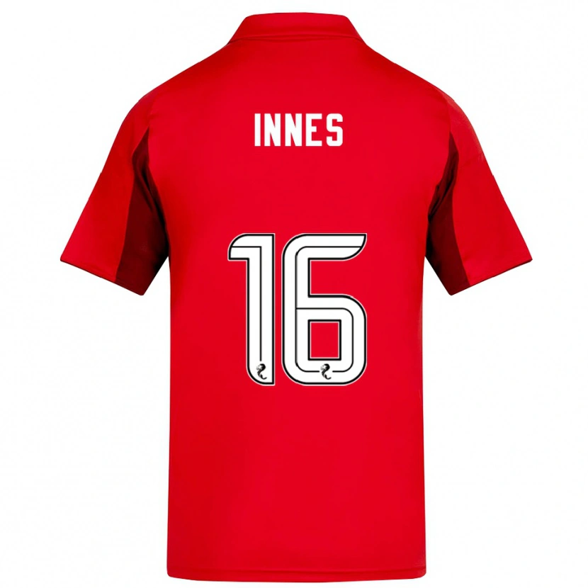 Danxen Hombre Camiseta Hannah Innes #16 Rojo Borgoña 1ª Equipación 2025/26 La Camisa