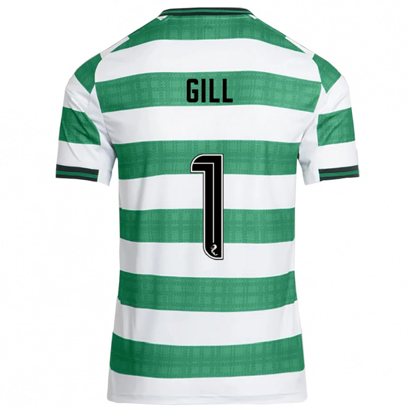 Danxen Hombre Camiseta Marcus Gill #1 Verde Blanco 1ª Equipación 2025/26 La Camisa