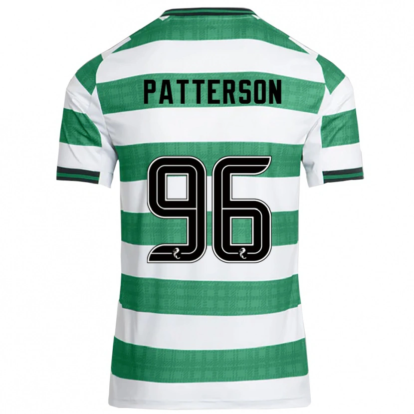 Danxen Hombre Camiseta Cameron Patterson #96 Verde Blanco 1ª Equipación 2025/26 La Camisa