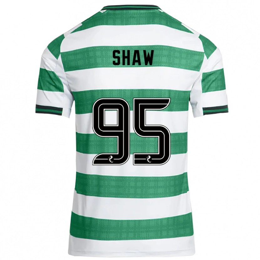 Danxen Hombre Camiseta Corey Shaw #95 Verde Blanco 1ª Equipación 2025/26 La Camisa