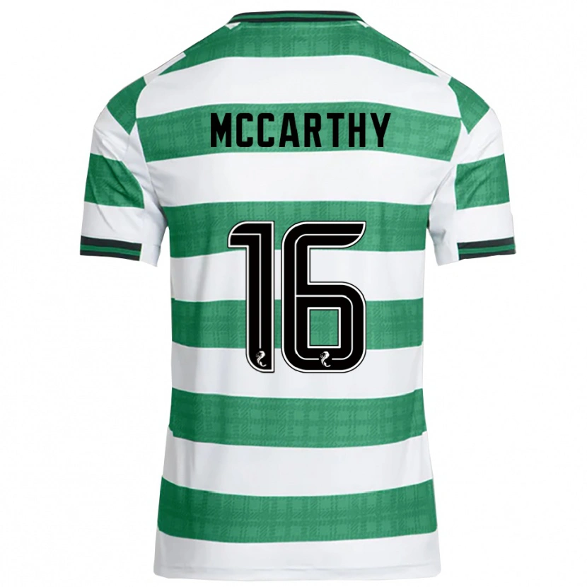 Danxen Hombre Camiseta James Mccarthy #16 Verde Blanco 1ª Equipación 2025/26 La Camisa