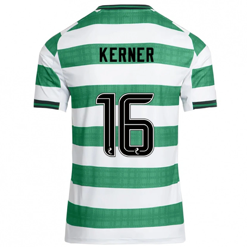Danxen Hombre Camiseta Hana Kerner #16 Verde Blanco 1ª Equipación 2025/26 La Camisa