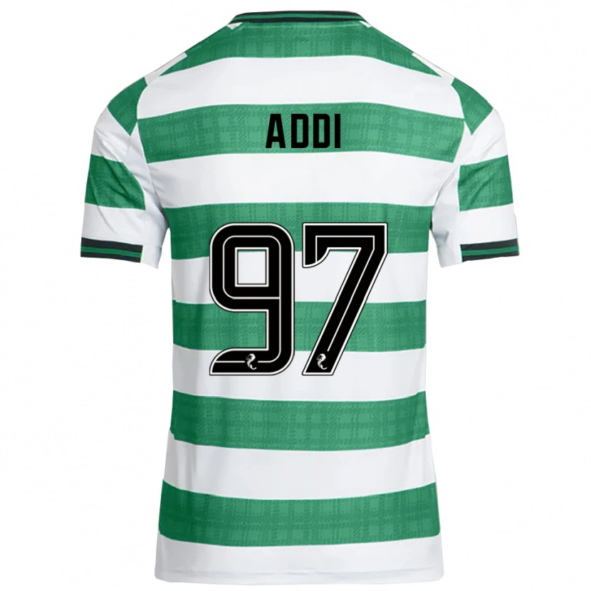 Danxen Hombre Camiseta Imane Addi #97 Verde Blanco 1ª Equipación 2025/26 La Camisa