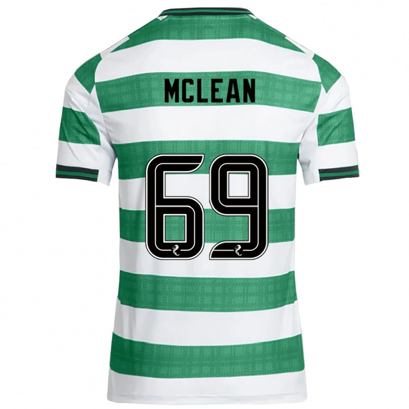 Danxen Hombre Camiseta Kai Mclean #69 Verde Blanco 1ª Equipación 2025/26 La Camisa