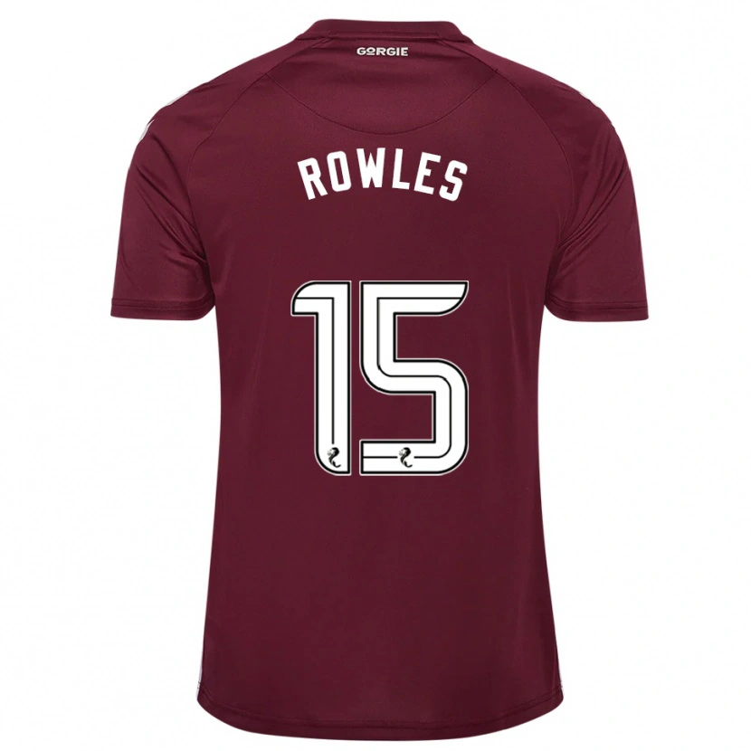 Danxen Hombre Camiseta Kye Rowles #15 Borgoña Blanco 1ª Equipación 2025/26 La Camisa