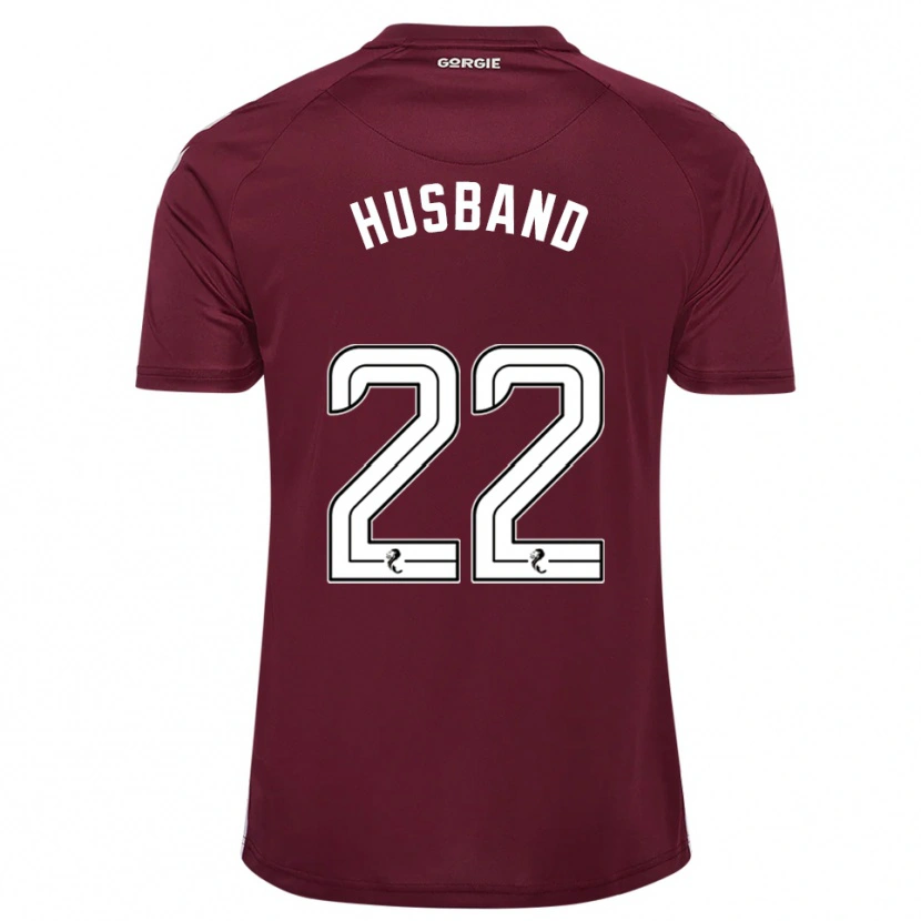 Danxen Hombre Camiseta Jessica Husband #22 Borgoña Blanco 1ª Equipación 2025/26 La Camisa
