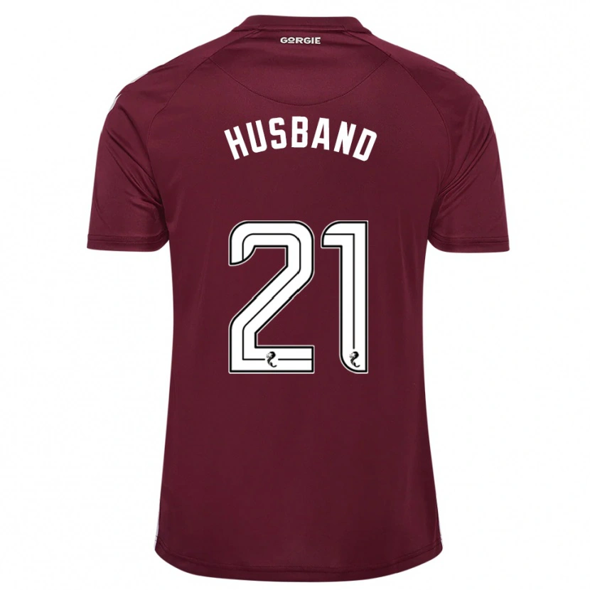 Danxen Hombre Camiseta Erin Husband #21 Borgoña Blanco 1ª Equipación 2025/26 La Camisa