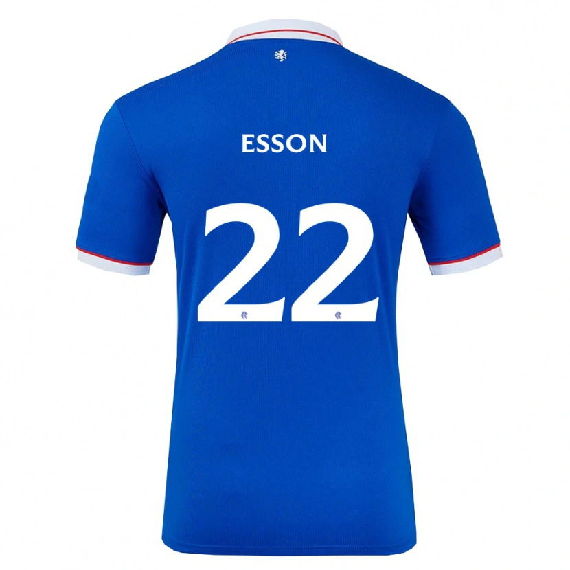 Danxen Hombre Camiseta Victoria Esson #22 Azul Blanco 1ª Equipación 2025/26 La Camisa