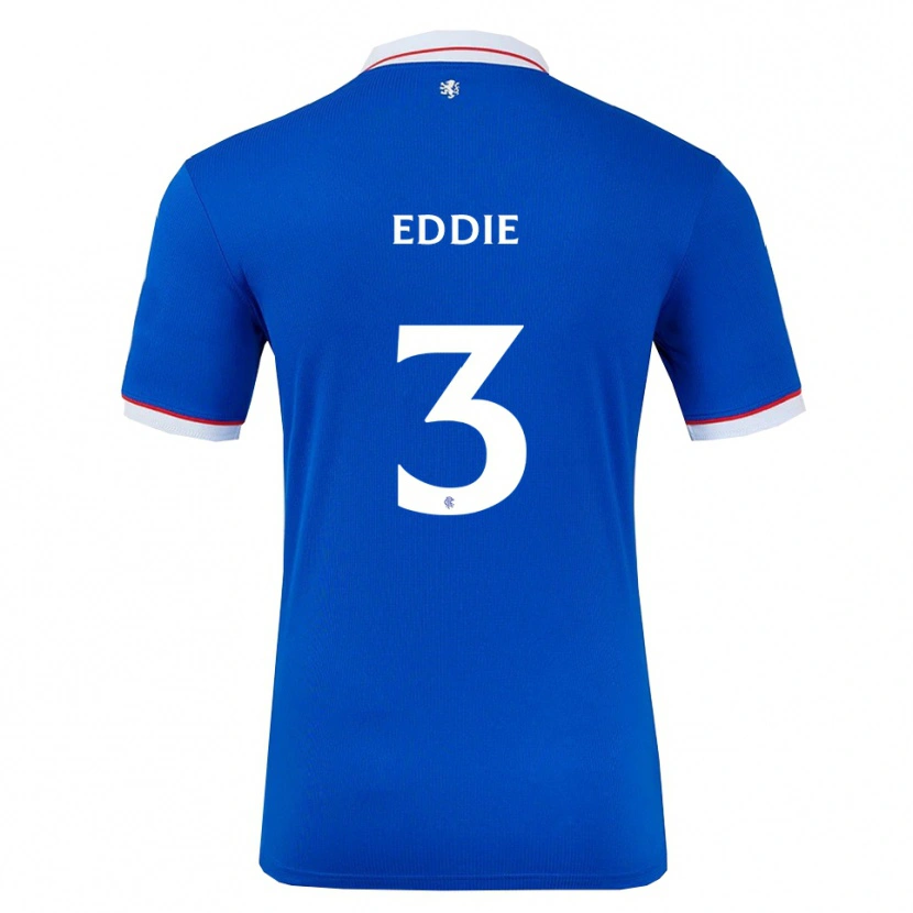 Danxen Hombre Camiseta Leah Eddie #3 Azul Blanco 1ª Equipación 2025/26 La Camisa