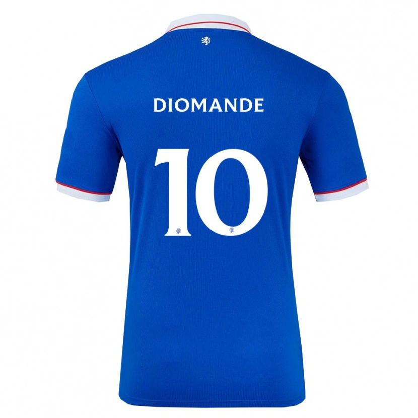 Danxen Hombre Camiseta Mohamed Diomandé #10 Azul Blanco 1ª Equipación 2025/26 La Camisa