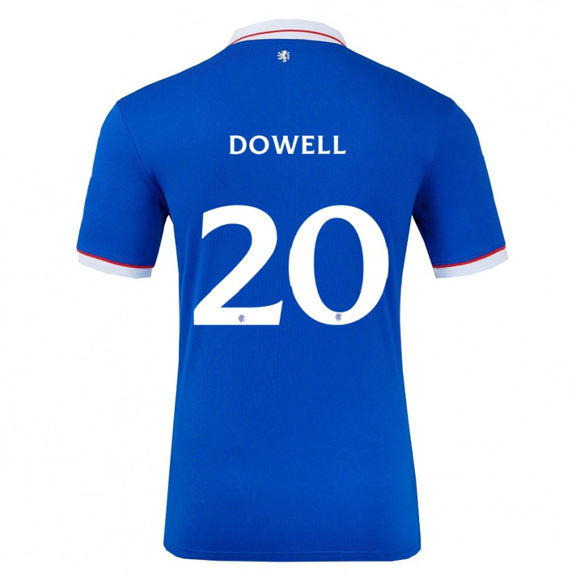 Danxen Hombre Camiseta Kieran Dowell #20 Azul Blanco 1ª Equipación 2025/26 La Camisa